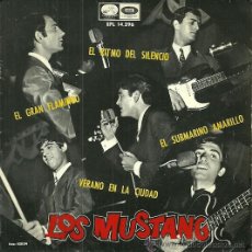 Discos de vinilo: LOS MUSTANG EP SELLO LA VOZ DE SU AMO AÑO 1966. Lote 39292747