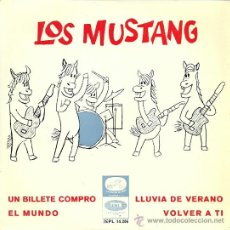 Discos de vinilo: LOS MUSTANG EP SELLO LA VOZ DE SU AMO AÑO 1965. Lote 39292773