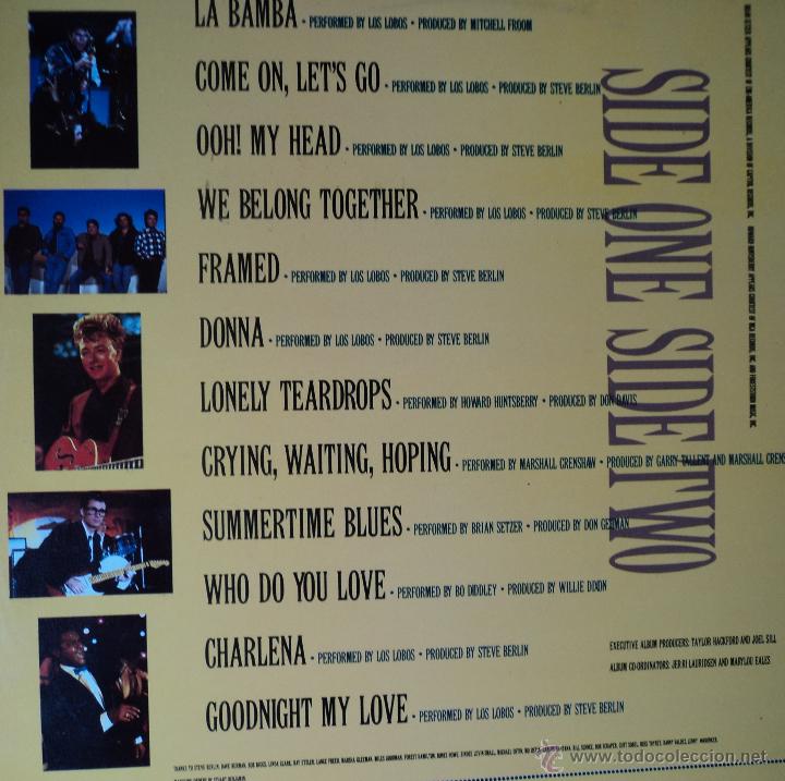 Discos de vinilo: La Bamba - B. S. O. - Edici&oacute;n de 1987 de Espa&ntilde;a - Foto 2