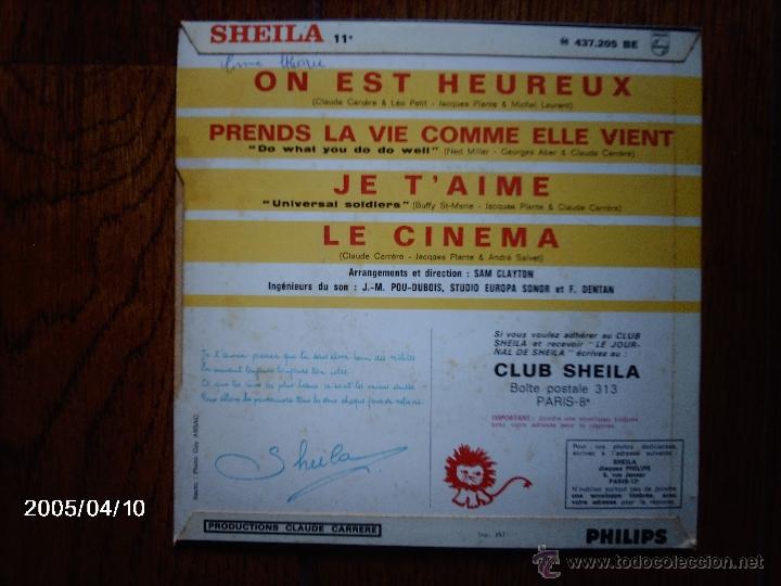 Discos de vinilo: sheila  -  le cinema  + 3 - Foto 2
