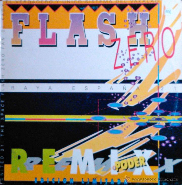 Discos de vinilo: FLASH ZERO, REMIX PODER - MAXI SINGLE EDICI&Oacute;N LIMITADA - Foto 1