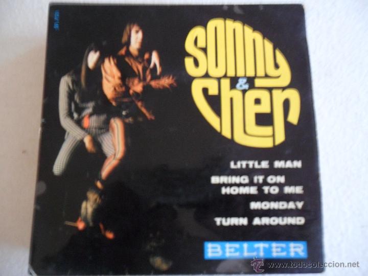 Discos de vinilo: SONNY & CHER - LITTLE MAN + 3 EP 1966 - Foto 1