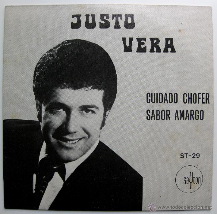 Discos de vinilo: Justo Vera - Cuidado Chofer - Single Sayton 1970 BPY - Foto 2
