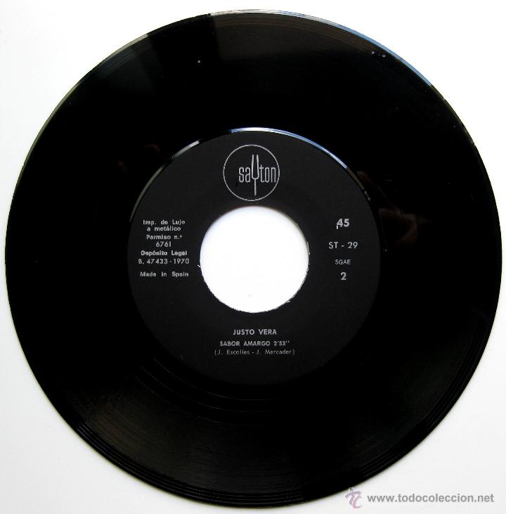 Discos de vinilo: Justo Vera - Cuidado Chofer - Single Sayton 1970 BPY - Foto 4