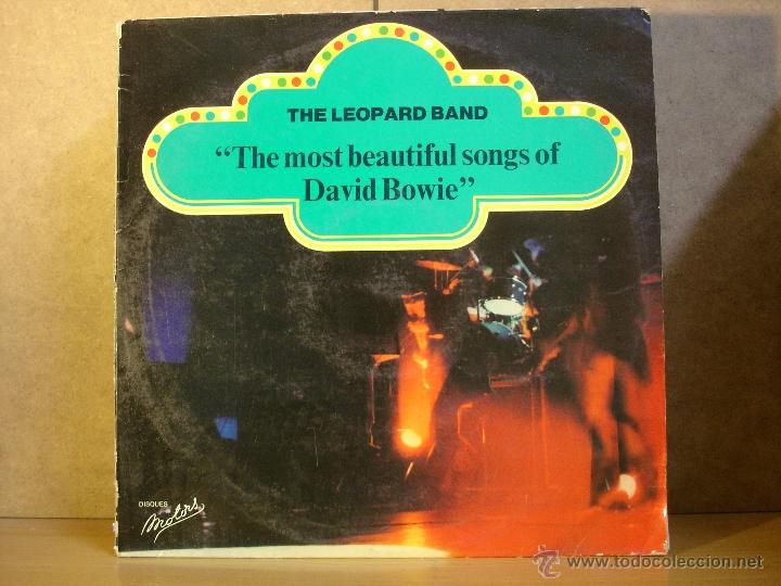 Discos de vinilo: The Leopard Band - The Most Beautiful Songs of David Bowie - Motors-Carrere 44044 - Edicion Francesa