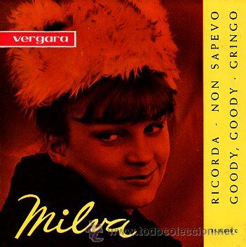 Dischi in vinile: milva 7' ep ricorda +3, spanish edit (solo portada, sin vinilo)