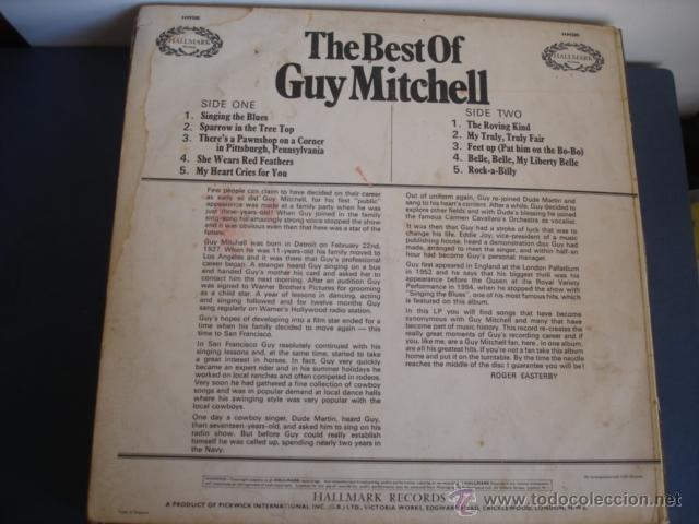 Discos de vinilo: GUY MITCHELL  THE BEST OF GUY MITCHELL - Foto 2