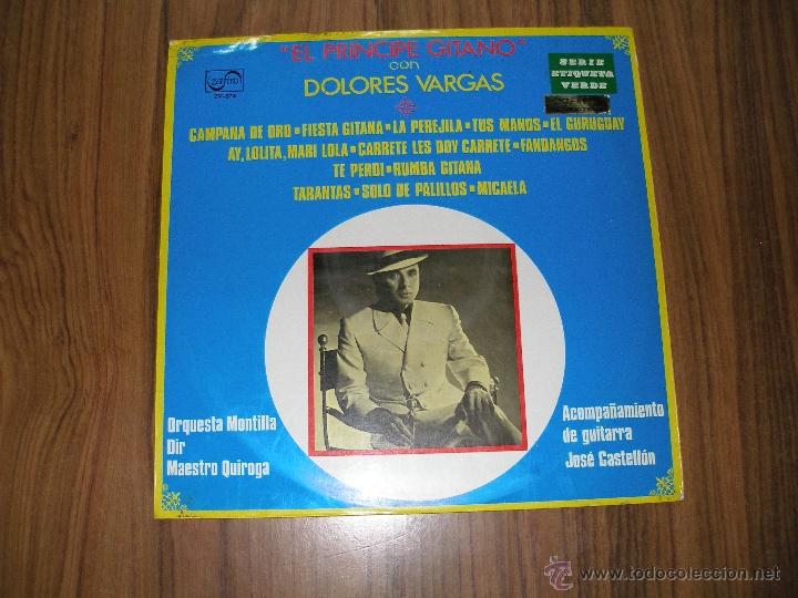 Discos de vinilo: El pr&iacute;ncipe gitano con Dolores Vargas - Foto 1
