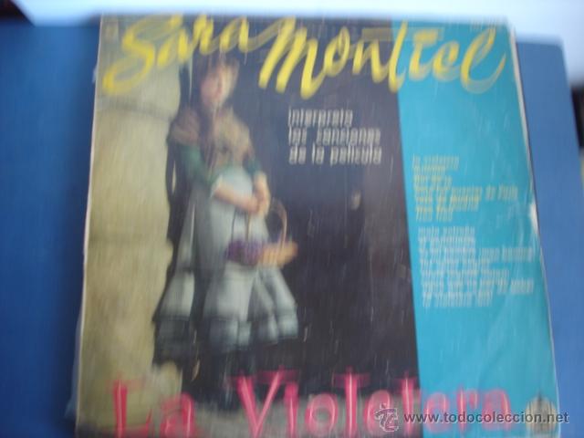 Discos de vinilo: SARA MONTIEL   LA VIOLETERA  1&ordf; EDICION 1958 - Foto 1