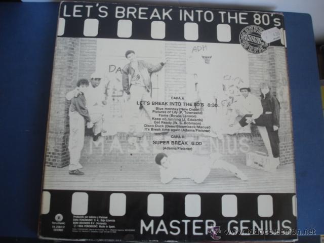 Discos de vinilo: MASTER GENIUS  LET&acute;S BREAK INTO THE 80&acute;S - Foto 2