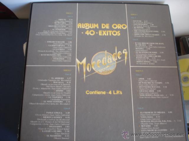 Discos de vinilo: MOCEDADES   ALBUM DE ORO 40 EXITOS  4xLP  BOX SET - Foto 2