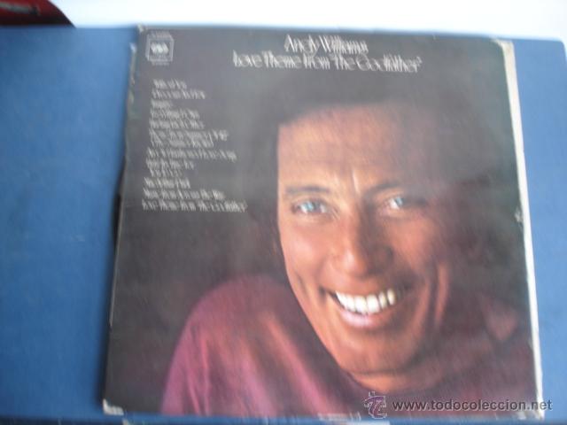 Discos de vinilo: ANDY WILLIAMS   LOVE THEME FROM THE GODFATHER - Foto 1
