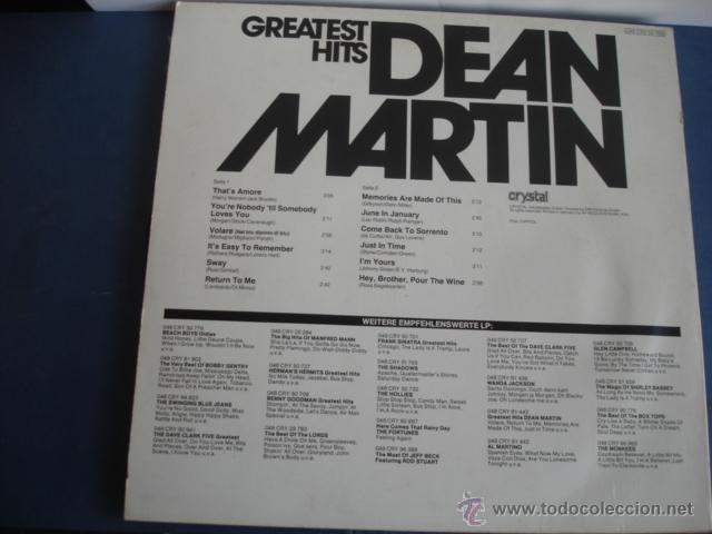 Discos de vinilo: DEAN MARTIN   GREATEST HITS - Foto 2