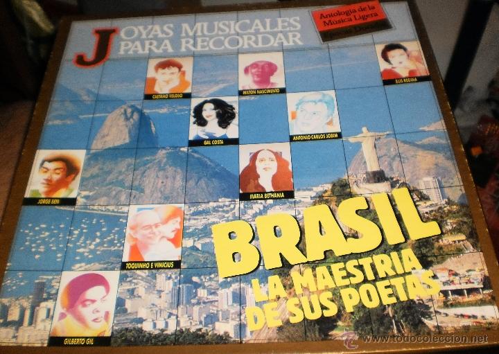 Discos de vinil: brasil la maestria de sus poetas caja con 3 lp's y libreto edicion circulo de lectores espa&ntilde;a 1989