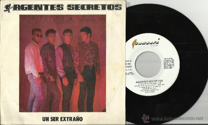 Discos de vinilo: agentes secretos single un ser extra&ntilde;o espa&ntilde;a 1987 - Foto 1