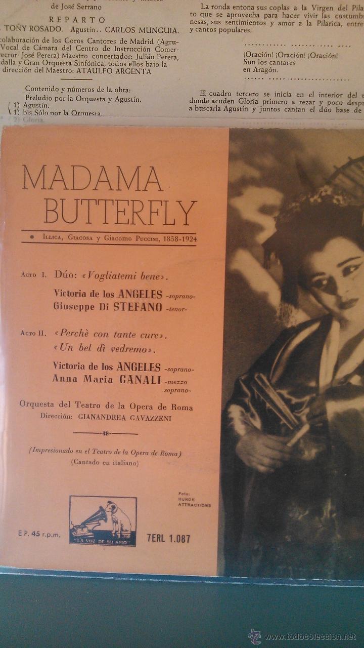Discos de vinilo: MADAMA BUTTERFLY - Foto 1