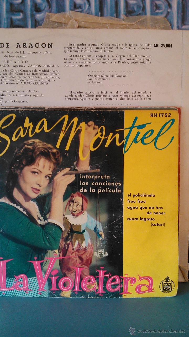 Discos de vinilo: SARA MONTIEL - LA VIOLETERA - Foto 1