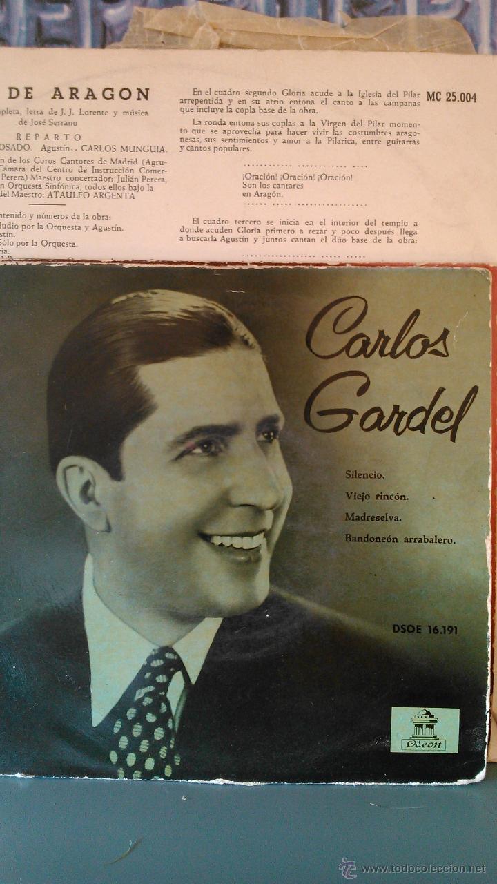Discos de vinilo: CARLOS GARDEL - SILENCIO - Foto 1