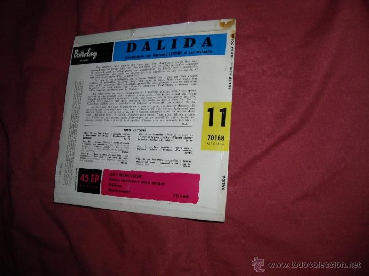 Discos de vinilo: DALIDA EP AIE MON COEUR -LA PORTUGUESA BARCLAY 70168 VER FOTO ADICIONAL - Foto 2 - 39458607