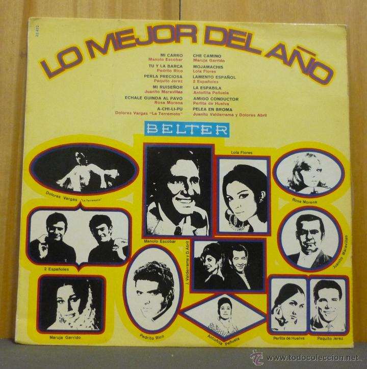 Vinyl-Schallplatten: LO MEJOR DEL A&Ntilde;O - ROSA MORENA / MARUJA GARRIDO / 2 ESPA&Ntilde;OLES - LP BELTER 1970