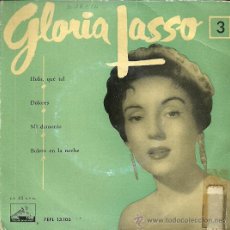 Discos de vinilo: GLORIA LASSO EP SELLO LA VOZ DE SU AMO AÑO 1958. Lote 39459154