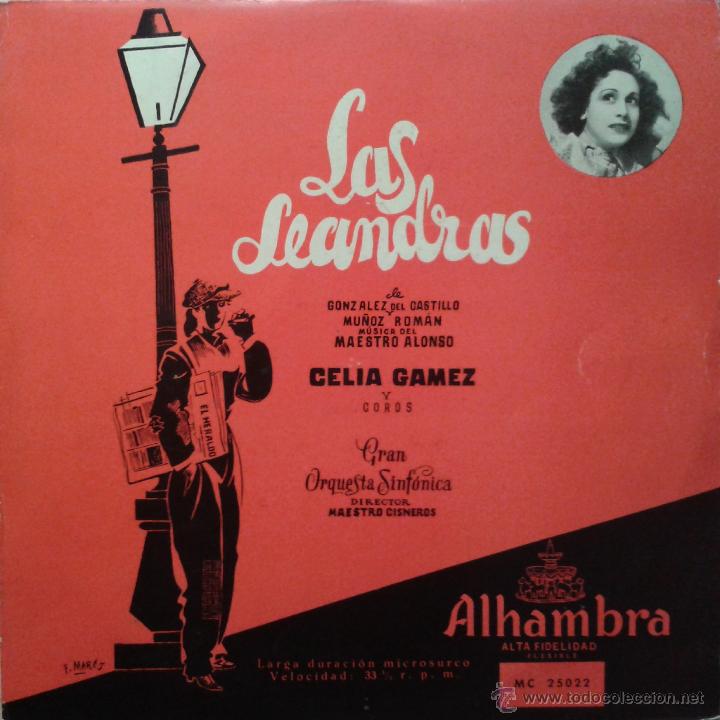Discos de vinilo: Celia Gamez - Las Leandras (Alhambra) 1962 - Foto 1