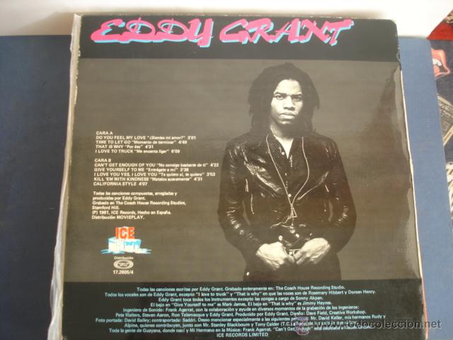 Discos de vinilo: EDDY GRANT   CAN&acute;T GET ENOUGH - Foto 2