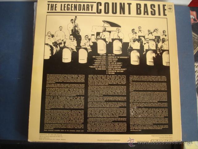 Discos de vinilo: COUNT BASIE   THE LEGENDARY COUNT BASIE - Foto 2