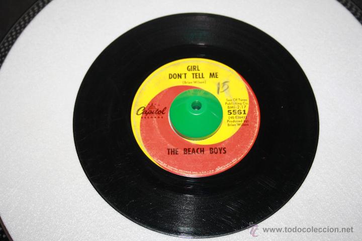 Discos de vinilo: Lote BEACH BOYS - 4 singles US - CAPITOL - Foto 1