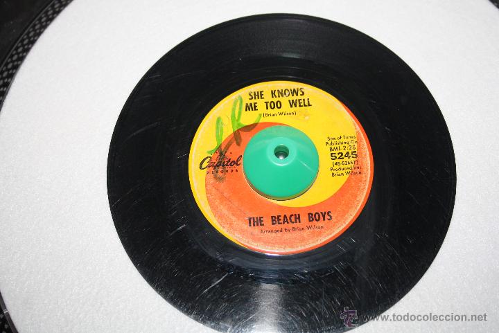 Discos de vinilo: Lote BEACH BOYS - 4 singles US - CAPITOL - Foto 3