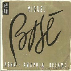Discos de vinilo: MIGUEL BOSE SINGLE SELLO WEA AÑO 1986 (PROMOCIONAL). Lote 39497978