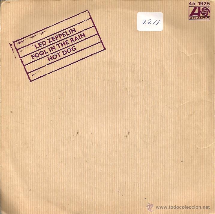 Discos de vinilo: SG LED ZEPPELIN :  FOOL IN THE RAIN - Foto 1