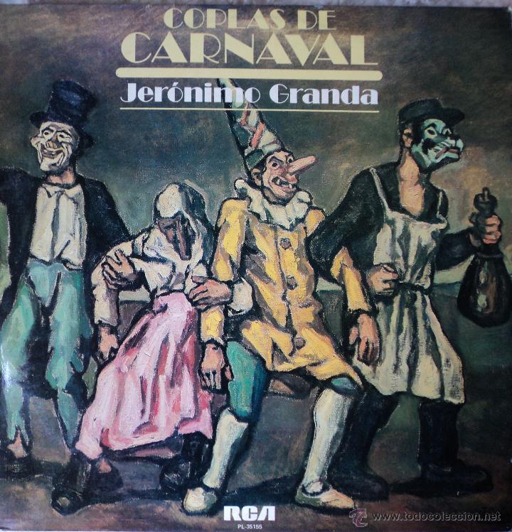 Discos de vinilo: Jer&oacute;nimo Granda - Coplas de Carnaval - Edici&oacute;n de 1977 de Espa&ntilde;a - Foto 1