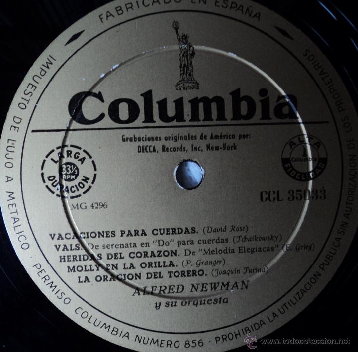 Discos de vinilo: Alfred Newman - String Enchantment... - 1.&ordf; Edici&oacute;n de Espa&ntilde;a - Foto 3