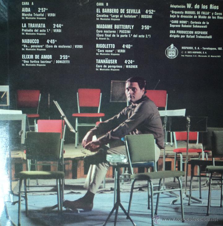 Discos de vinilo: Waldo de los R&iacute;os - Operas - Edici&oacute;n de 1973 de Espa&ntilde;a - Foto 2