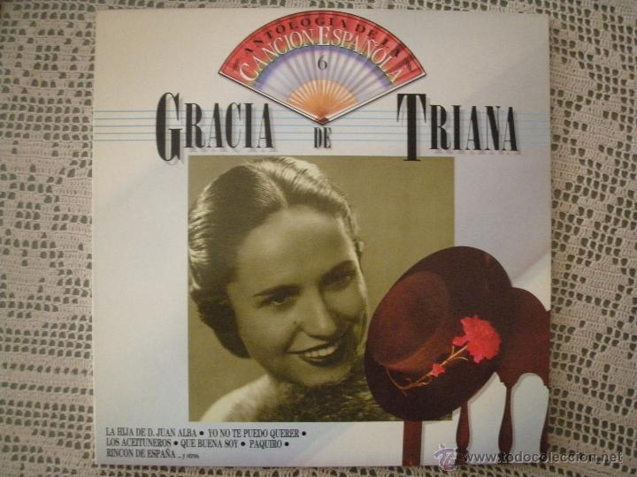 Discos de vinilo: Gracia de Triana, antolog&iacute;a de la canci&oacute;n espa&ntilde;ola. - Foto 1
