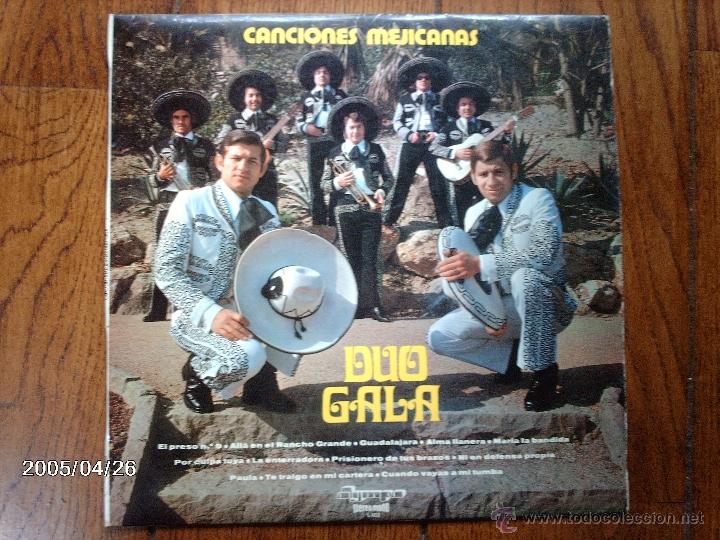 Discos de vinilo: duo gala  -  canciones mejicanas - Foto 1