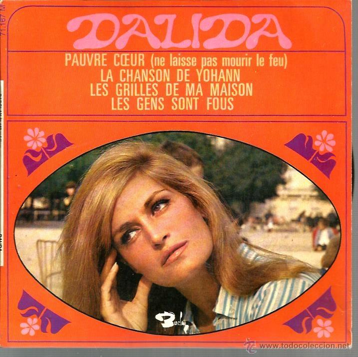 Discos de vinilo: EP DALIDA : PAUVRE COEUR - Foto 1