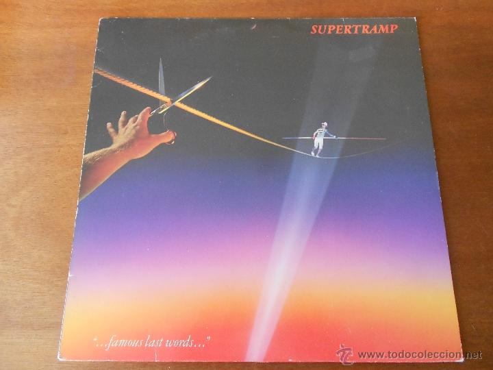 Discos de vinilo: LP VINILO SUPERTRAMP: ...FAMOUS LAST WORDS... - Foto 1