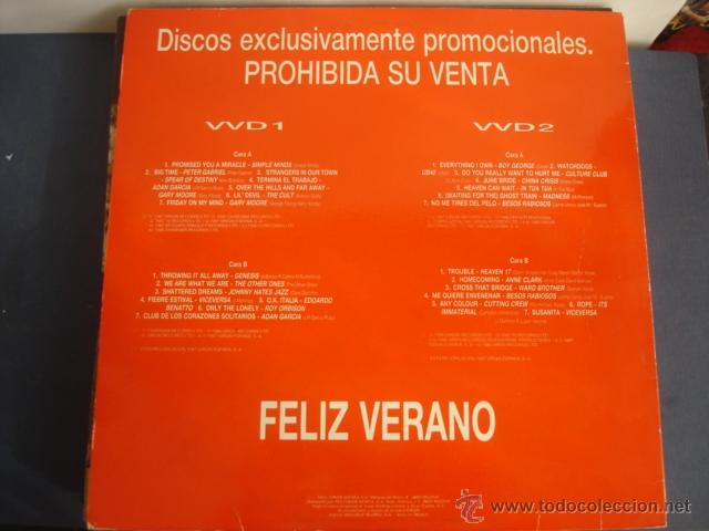 Discos de vinilo: VERANO VIRGIN &acute;87  2xLP  PROMO - Foto 2