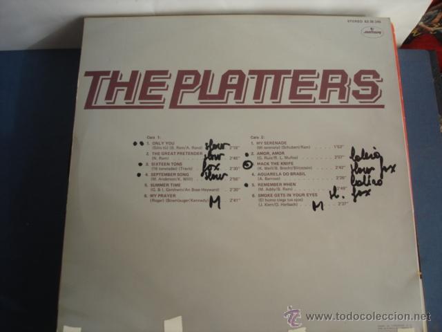 Discos de vinilo: THE PLATTERS DISCO DE ORO - Foto 2