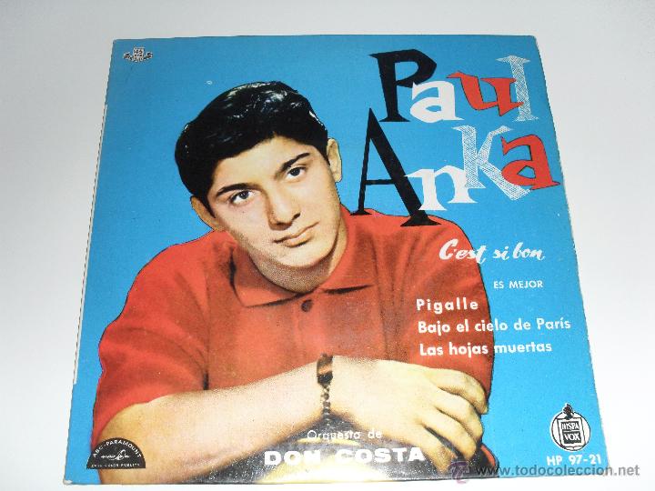 Discos de vinilo: PAUL ANKA - CEST SI BON + 3 EP 1960 - Foto 1