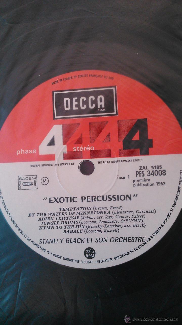 Discos de vinilo: EXOTIC PERCUSSION - STANLEY BLACK ORCHESTRA - Foto 2