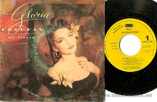 Discos de vinilo: GLORIA ESTEFAN - MI TIERRA - SINGLE PROMOCIONAL ESPA&Ntilde;OL C-70