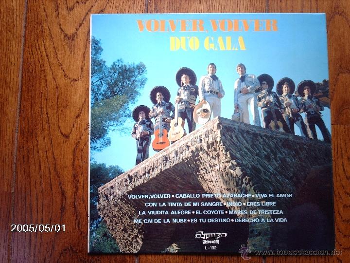 Discos de vinilo: duo gala   -  volver , volver - Foto 1