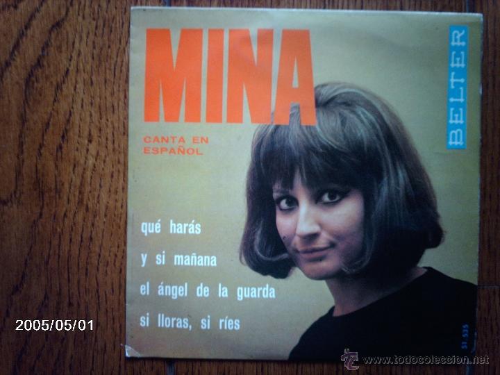 Discos de vinilo: mina  -  canta en espa&ntilde;ol  -  el angel de la guarda  +  3 - Foto 1