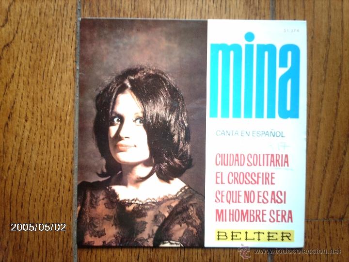 Discos de vinilo: mina  - canta en espa&ntilde;ol  -  el crossfire  +   3 - Foto 1