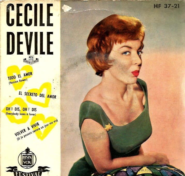Discos de vinilo: EP CECILE DEVILE : TODO EL AMOR - Foto 1