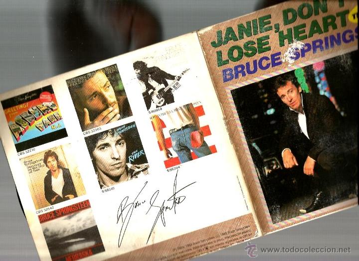 Discos de vinilo: BRUCE SPRINGSTEEN : RARO SINGLE CON DOBLE CUBIERTA Y POSTALES - Foto 1