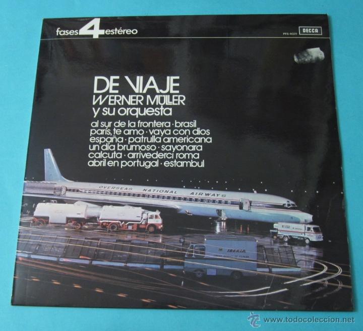 Discos de vinilo: DE VIAJE. WERNER M&Uuml;LLER Y SU ORQUESTA - Foto 1
